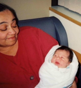 Crystal Myers Rider and grandaughter